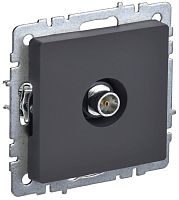 Розетка TV Оконечная без рамки IEK Brite РТВ11-0-БрГ 1-м. графит картинка